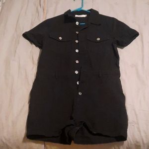 Black denim romper, super cute and worn twice.